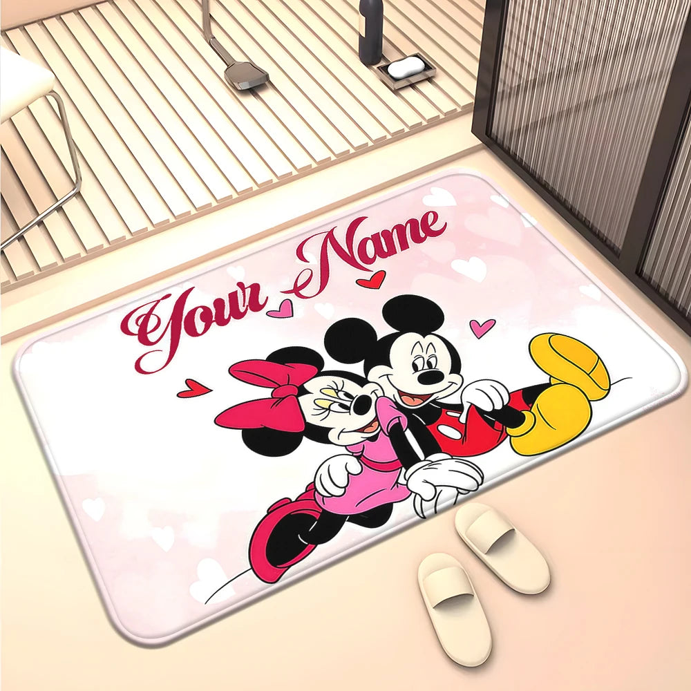 Navak Carpet Mickey and Minnie Mouse Nursery Red Cute mat  Kids Room Rug Baby Room Decor Gift for Kids  Area Rug  Kids Room Decor rug