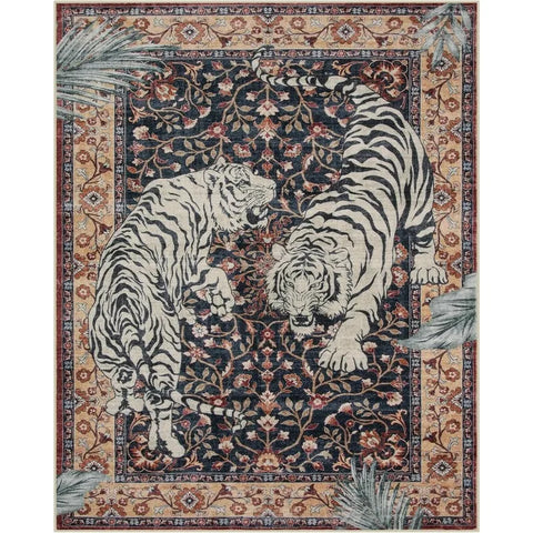 Navak Carpet Rug for Living Room Carpet Jungle Tiger Home Decoration Large Area Bedroom Plush Floor Mat Machine Washable Coffee Table Rugs 러그