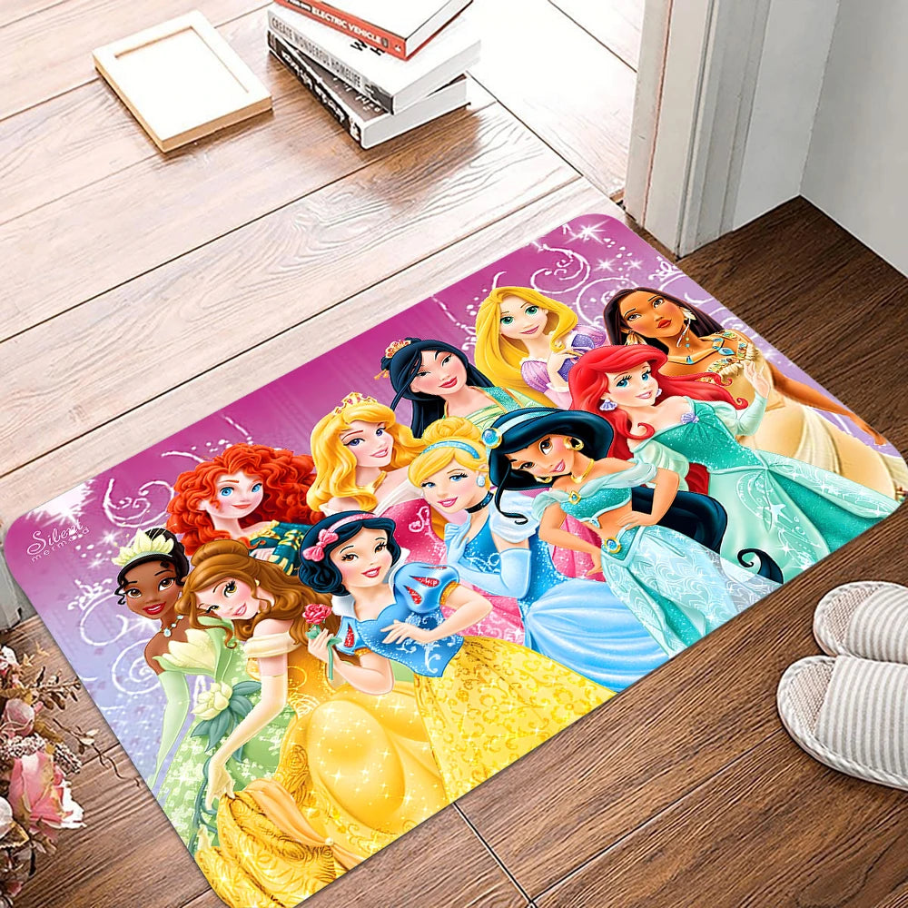 Navak Carpet Daily Picks Cartoon Disney Princess Door Mat Entrance Non-slip Doormat Washable Kitchen Carpet Hallway Rugs Bathroom Bath Door Mats