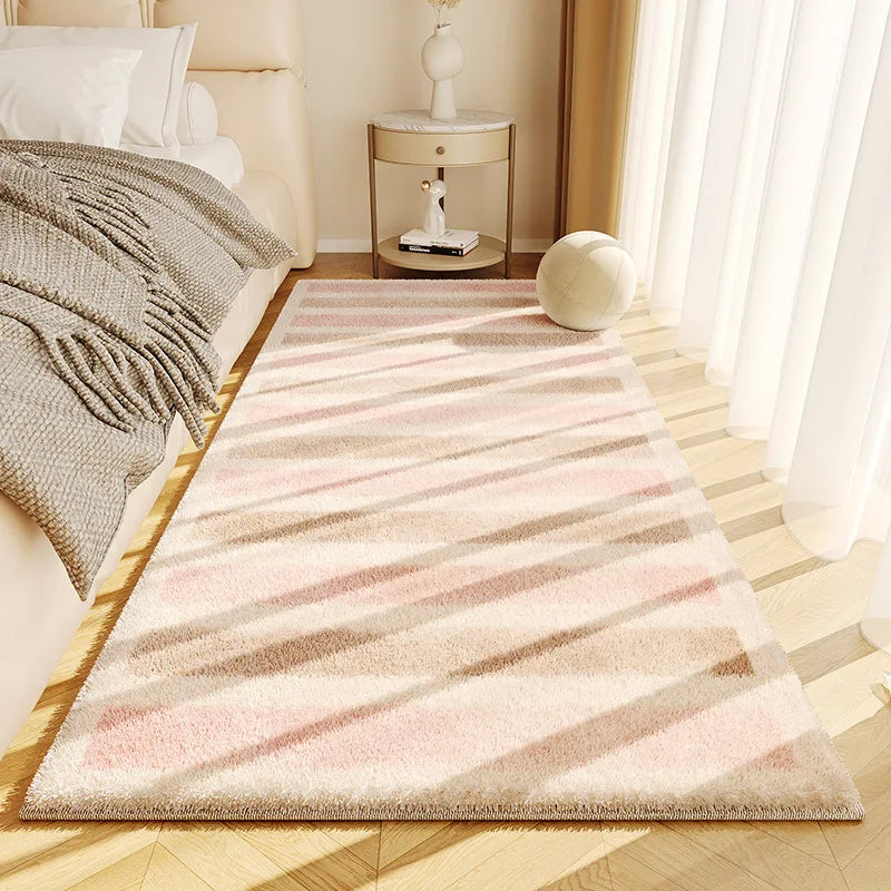 Navak Carpet Exclusive Picks Simple Cream Style Faux Cashmere Living Room Fluffy Rugs Home Decor Bedroom Cloakroom Bedside Non-Slip Rugs