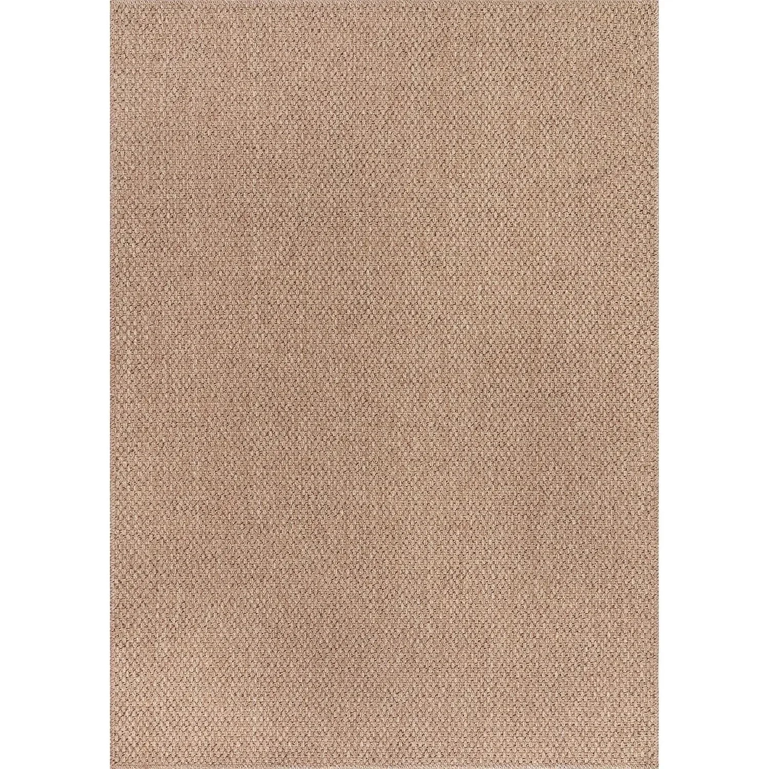 Navak Carpet Easy Jute Rug 5x7, Indoor Outdoor Natural Color Farmhouse Area Rugs for Living Room Patio and Kitchen Rug,(5 x 7)