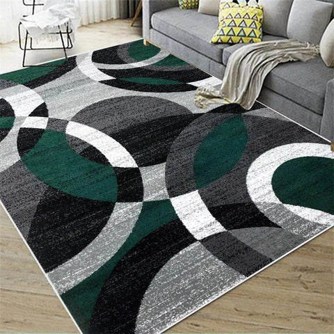 Navak Carpet Modern Geometric Lines Living Room Decor Carpet Bedroom Bedside Soft Foot Mat Home Kitchen Entrance Doormat Floor Mat