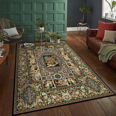 Navak Carpet Exclusive Picks American Persian Living Room Carpet Crystal Velvet 40*60CM Hotel Home Bedroom Carpeted Exotic Nationalities Windswept Rug