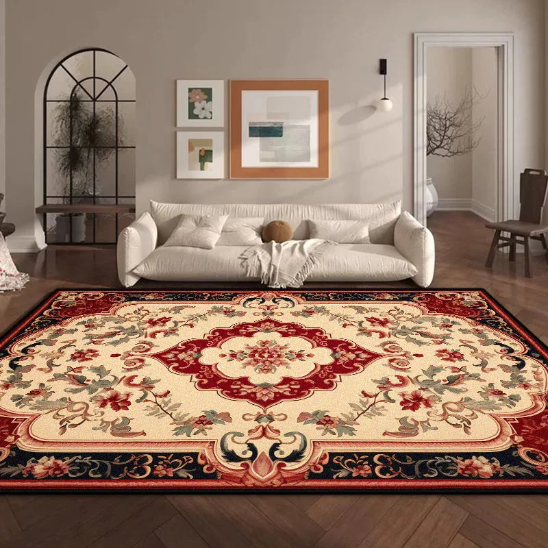 Navak Carpet Home Luxury Decoration Big Size Living Room Rug Flower Design Soft Bedroom Carpet Non-slip Washable Cloakroom Dressing Table Mat