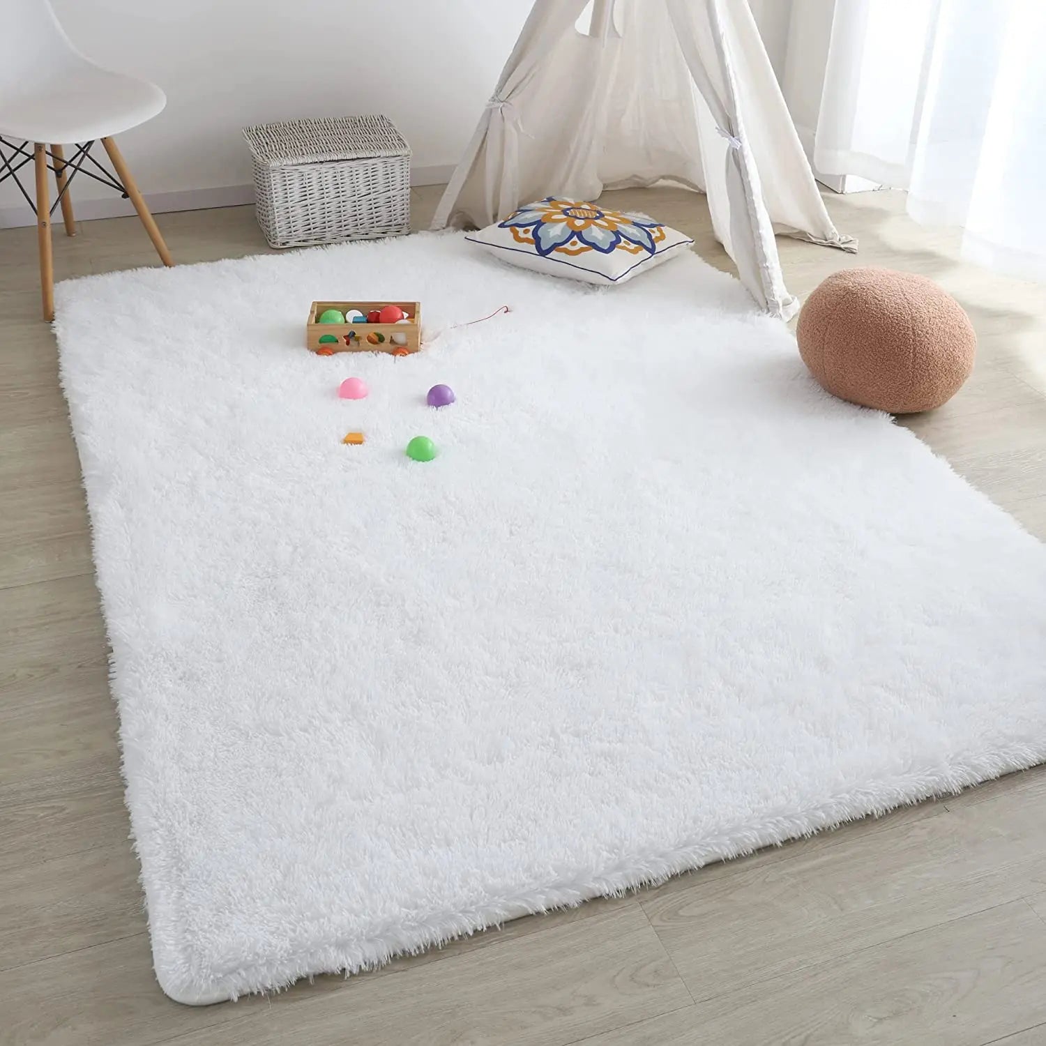 Navak Carpet Gray Carpet for Living Room Plush Rug Bed Room Floor Fluffy Mats Anti-slip Home Decor Rugs Soft Velvet Carpets Kids Room Blanket
