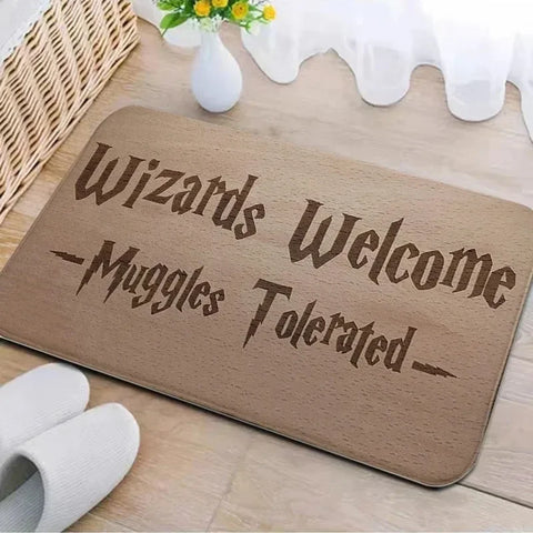 Navak Carpet Welcome Muggles Entrance Mat Living Room Floor Decoration Carpet Non-slip Easy To Clean Area Rug Home Office Washable Doormats