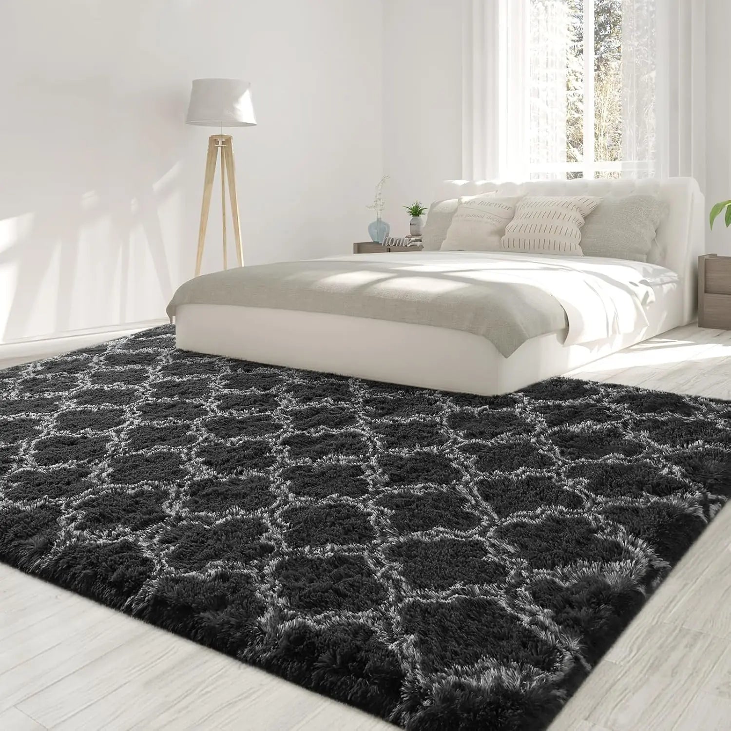Navak Carpet Large Shag Area Rugs for Bedroom Super Soft Plush Fluffy Carpets Living Room Rug Non-Slip Indoor Floor Rug for Kids Nursery Girl