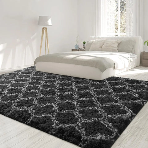 Navak Carpet Large Shag Area Rugs for Bedroom Super Soft Plush Fluffy Carpets Living Room Rug Non-Slip Indoor Floor Rug for Kids Nursery Girl