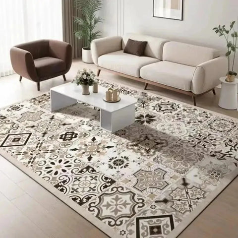 Navak Carpet Exclusive Picks Vintage Persian Style Living Room Carpet Machine Washable Washable Floor Mat Light and Comfortable Bedroom Bedside Rugs