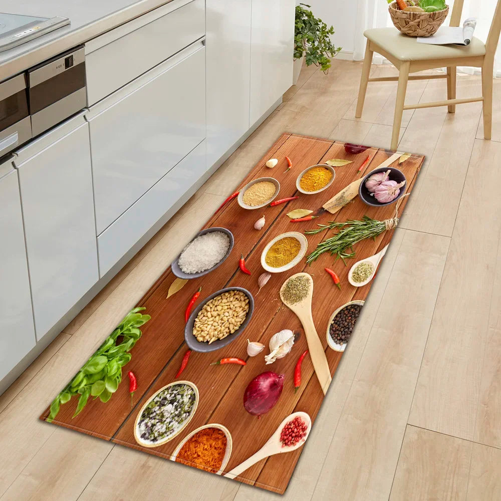Navak Carpet Modern Kitchen Mat Home Entrance Doormat Hallway Bedroom Living Room Decoration Floor Carpet Balcony Bathroom Anti-Slip Long Rug