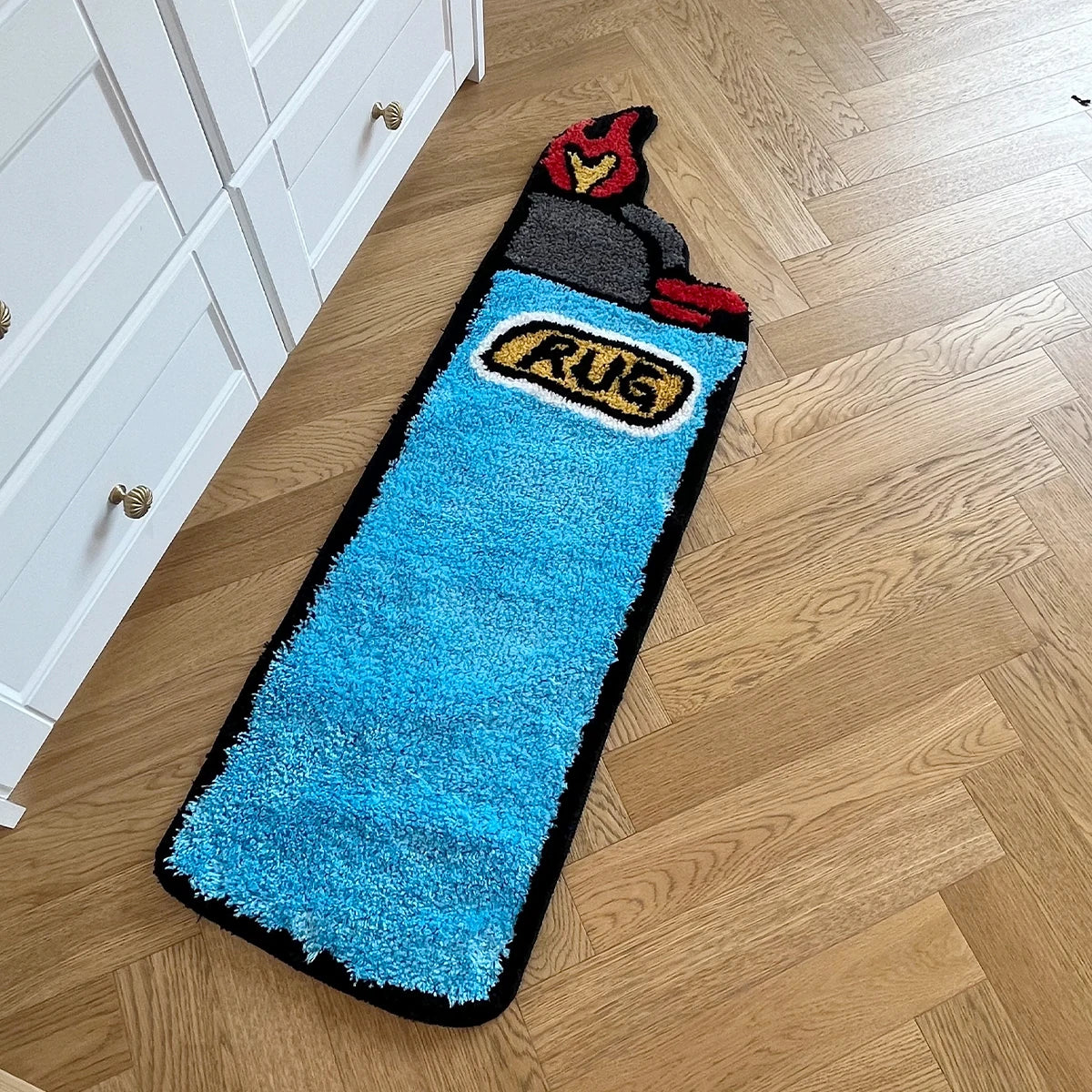 Navak Carpet Tufting Rug Big Blue Lighter Bedroom Rug Living Room Carpet Bedside Bathroom Mat Door Floor Anti Slip Pad Aesthetic Home Decor