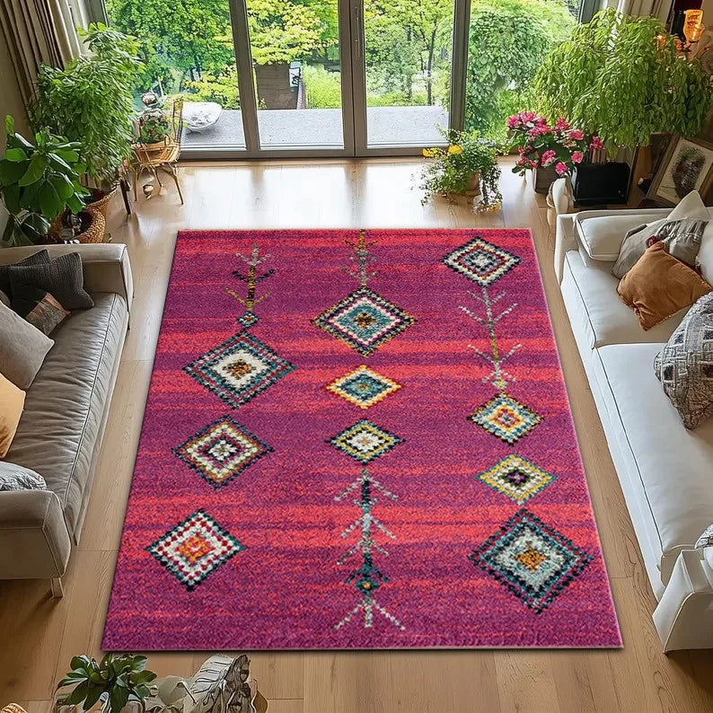 Navak Carpet Persian Retro Style Carpet Moroccan Leisure Rug Carpets for Living Room Living Room Decoration Washroom Floor Mat Rugs