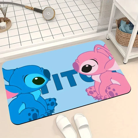 Navak Carpet Daily Picks Disney Cartoon Mickey Mouse Household Bath Absorbent Floor Mats Bedroom Kitchen Rugs Diatom Mud Carpet for Home Decor