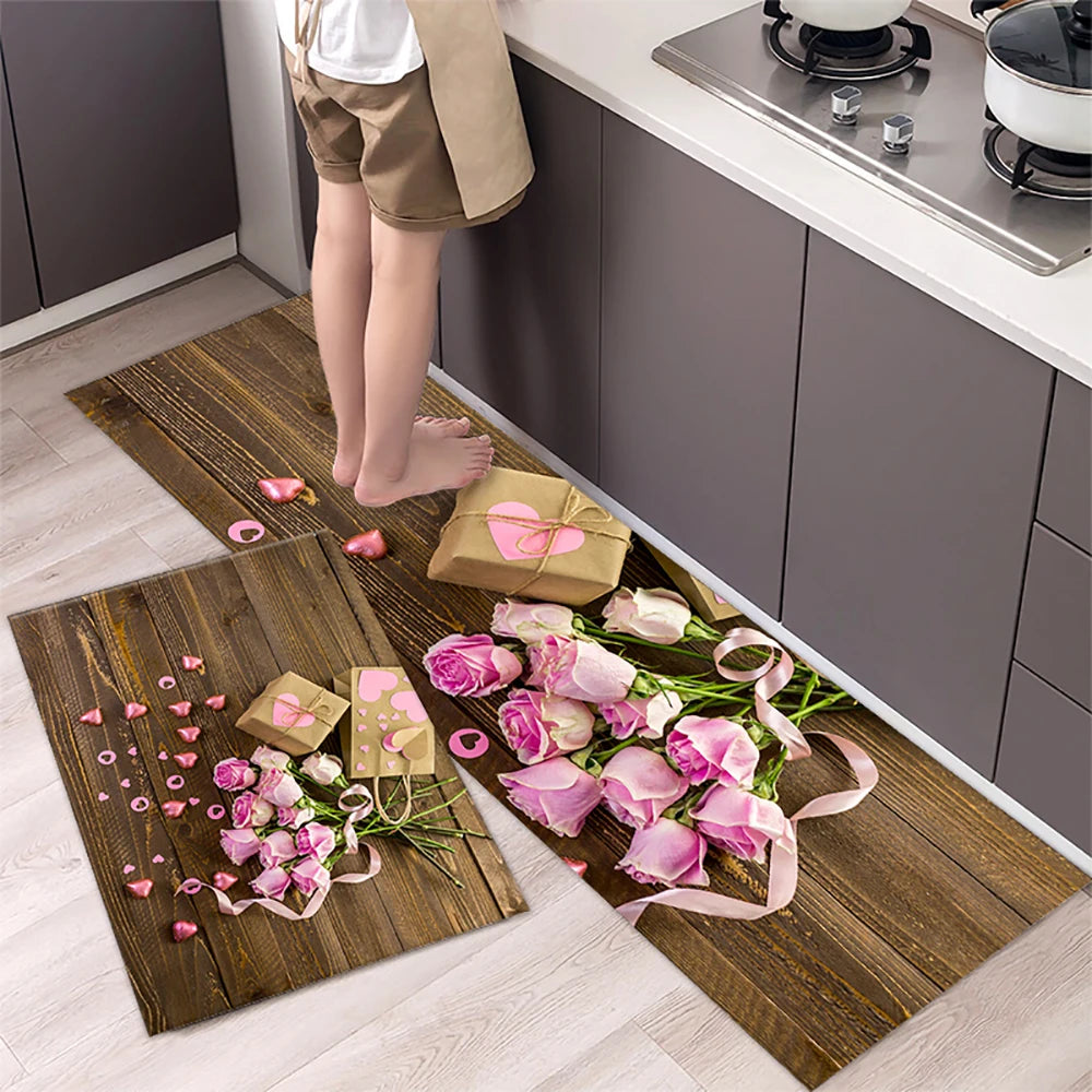 Navak Carpet Kitchen Mat Carpet for Floor Home Entrance Doormat Bedroom Living Room Decor Bedside Rug Hallway Balcony Bathroom Anti-Slip Mat