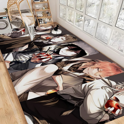 Navak Carpet Bungo Stray Dogs Room Mats Retro Multiple Choice Living Room Kitchen Rug Non-Slip Welcome Rug