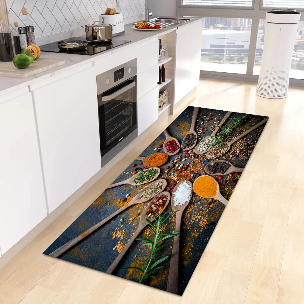 Navak Carpet Modern Kitchen Mat Home Entrance Doormat Hallway Bedroom Living Room Decoration Floor Carpet Balcony Bathroom Anti-Slip Long Rug