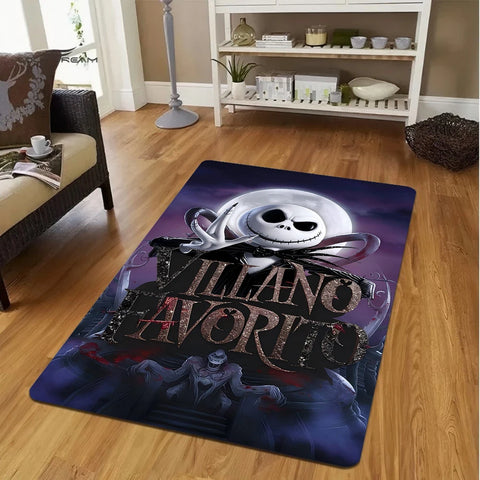 Navak Carpet Daily Picks Disney The Nightmare Before Christmas Jack Skellington Carpets for Girl Room Floor Mat Home Decor Non-Slip Rug Doormat