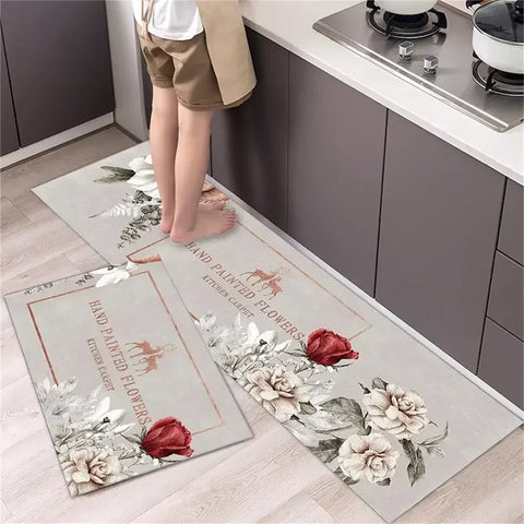 Navak Carpet Kitchen Carpet Mats for Floor Bedroom Living Room Long Bedside Area Rug Soft Washable Carpet Anti Slip Bathroom Entrance Doormat