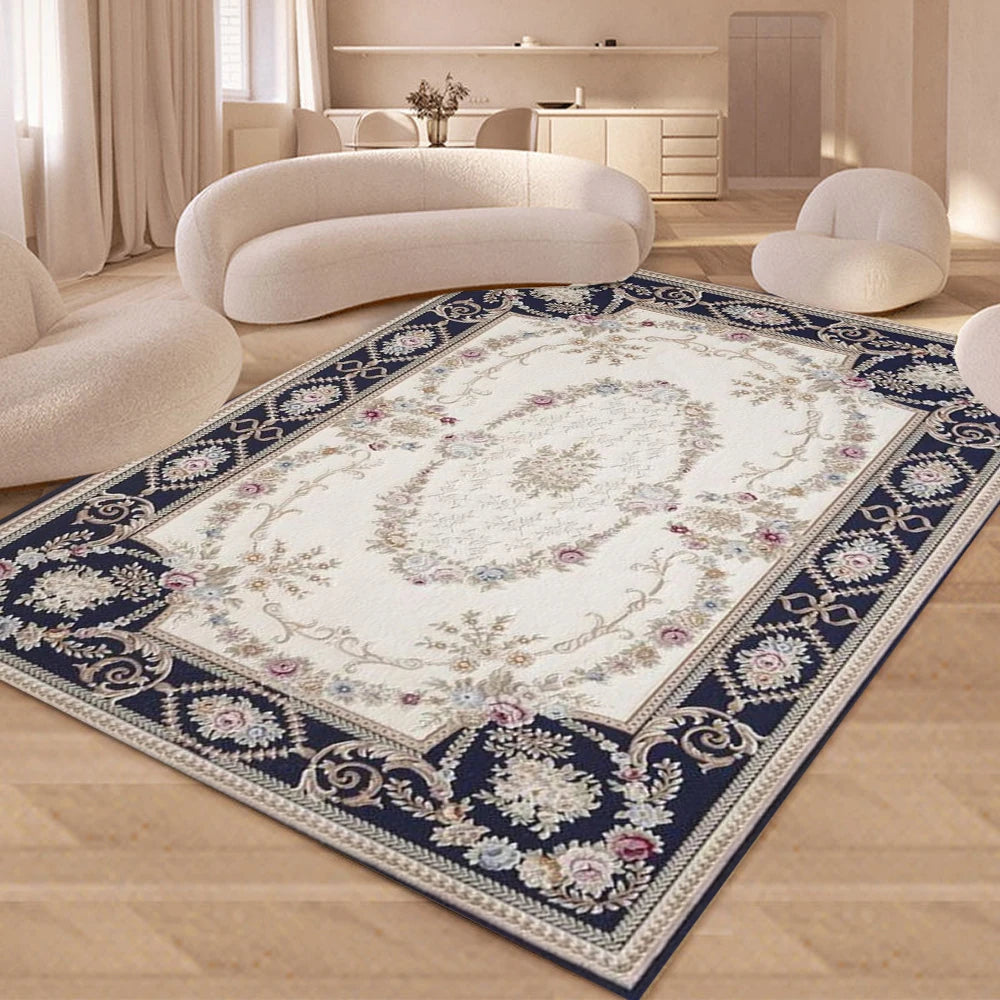 Navak Carpet Nordic Moroccan Rural American Style Carpet Bedroom Living Room Dirt Resistant Carpet Bohemian National Style Home Decor