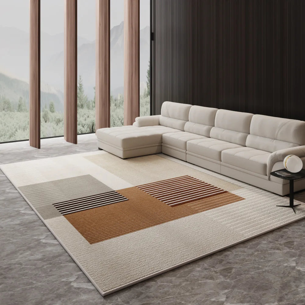 Navak Carpet Nordic Light Luxury Area Rug – Large Living Room Carpet | For Under Sofa & Coffee Table, Bedroom & Lounge Decor