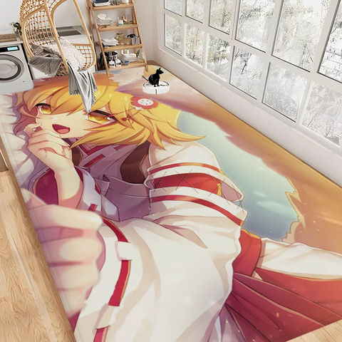 Navak Carpet The Helpful Fox Senko-san Floor Mat Non-Slip Laundry Room Mat Laundry Decor Balcony Child Living Room Bedside Mats
