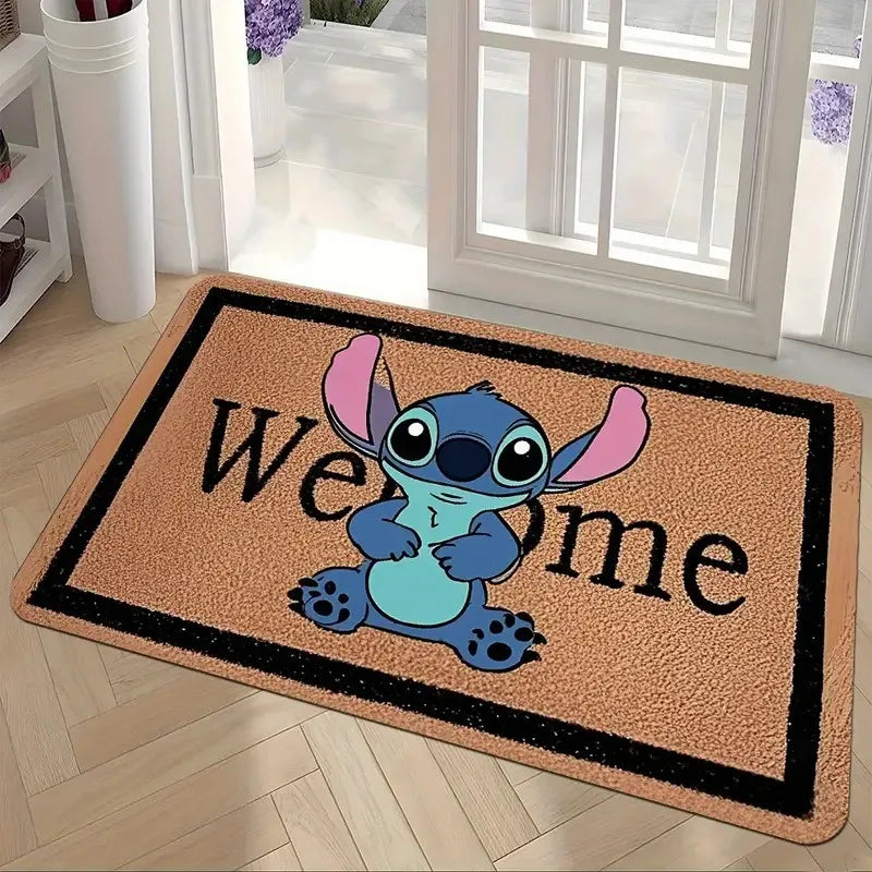 Navak Carpet Daily Picks Cute Stitch Print Entrance Doormat Non-Slip Indoor Outdoor Carpet for Living Room Home Decor Soft Mat Decoration Rug