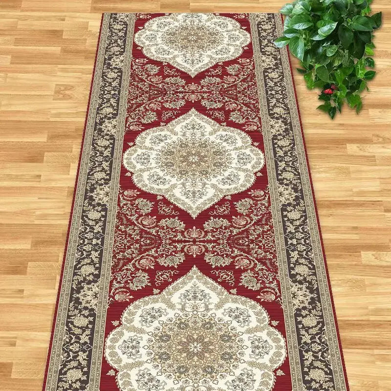 Navak Carpet Persian Retro Runners Carpet Villa Hall Corridor Rugs Apartment Passageway Non-slip Rug Hotel Stairs Decoration Floor Mat Custom