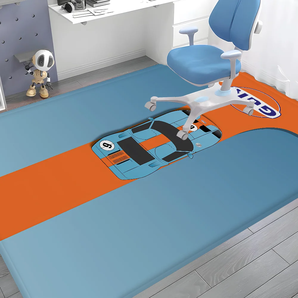 Navak Carpet G-Gulf Racing Car Room Mats er Anti-slip Modern Living Room Balcony Printed Welcome Rug