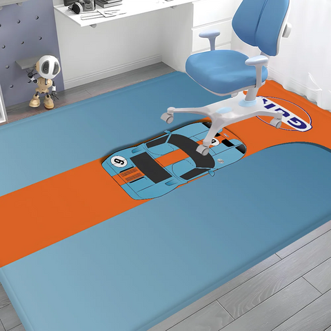 Navak Carpet G-Gulf Racing Car Room Mats er Anti-slip Modern Living Room Balcony Printed Welcome Rug