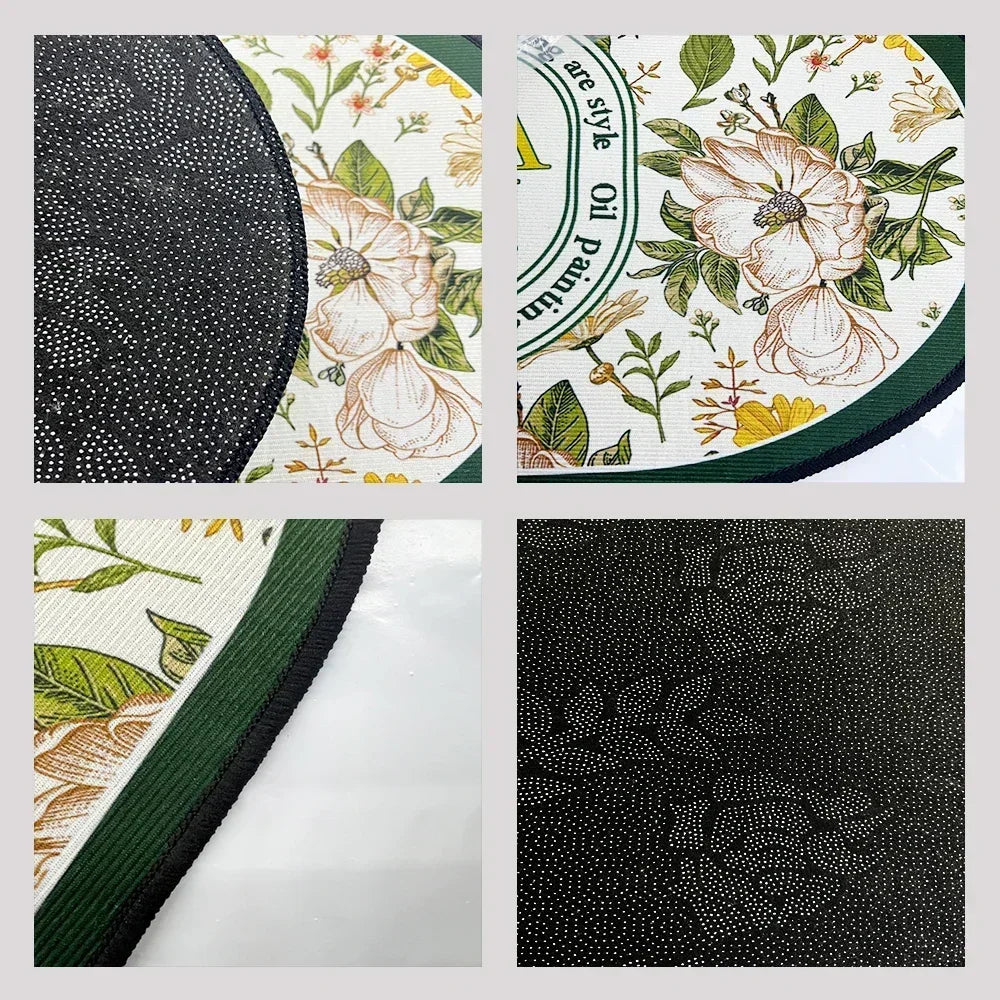 Navak Carpet Polyster Waterproof Oilproof Kitchen Mat Printed Antislip Bath Mat Soft Bedroom Floor Mat Living Room Carpet Doormat Kitchen Rug