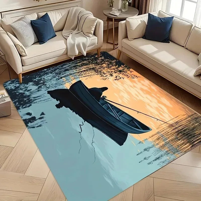 Navak Carpet 1PC Milu Deer Pattern Kitchen Rugs Non-Slip Home Door Mats Pop design Bathroom Rugs Bath Mat Carpet for Home Sink Laundry Decor