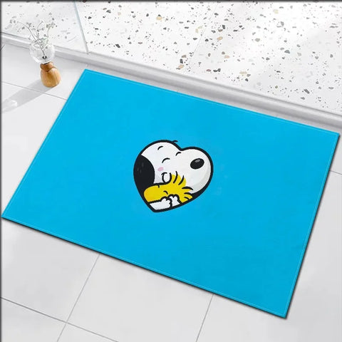 Navak Carpet Daily Picks Disney Snoopy Door Mat Cute Cartoon Child Room Home Decor Non Slip Washable Carpet Bedroom Bathroom Kitchen Entrance Rug