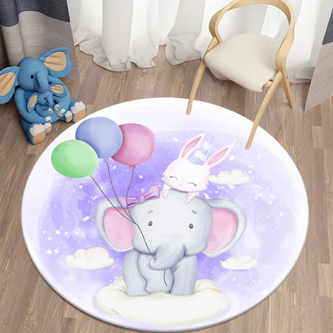 Navak Carpet Cartoon Cute Bear Round Carpet for Living Room Rugs Bath Mat for Children Room Mats Bedroom Carpets Baby Kids Room Home Decor