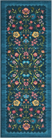 Navak Carpet Hallway Runner Rug Washable Floral Corridor Long Carpet Soft Low Pile Christmas Decor Carpets Bedroom Floor Mat Non-slip Mats