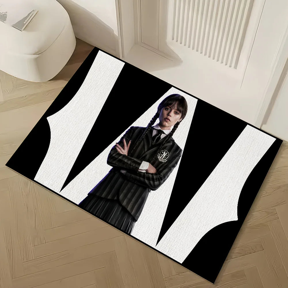 Navak Carpet horror movie W-WednesdayS-2 small carpet Rug Carpet Home Decor Bedroom Mat Hallway Balcony Carpet Entrance Doormat Decoration