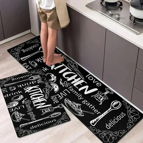 Navak Carpet 1PC Charactors pattern Kitchen Rugs Non-Slip Home Door Mats Pop design Bathroom Rugs Bath Mat Carpet for Home Sink Laundry Decor