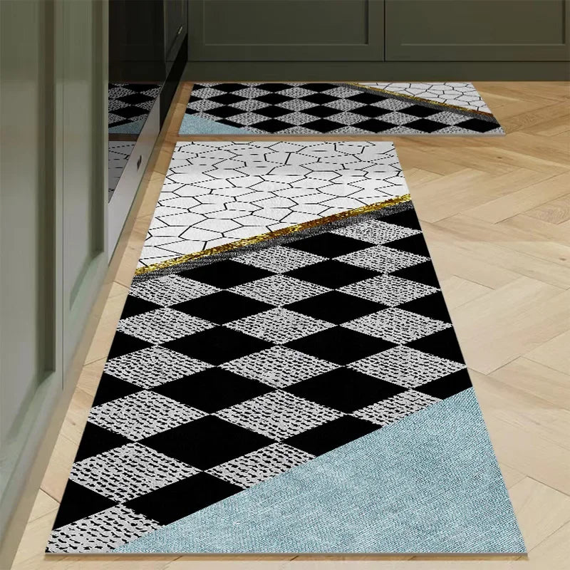 Navak Carpet Polyster Kitchen Carpet Mats for Floor Bedroom Living Room Area Rug Soft Washable Carpet Anti Slip Bathroom Entrance Doormat