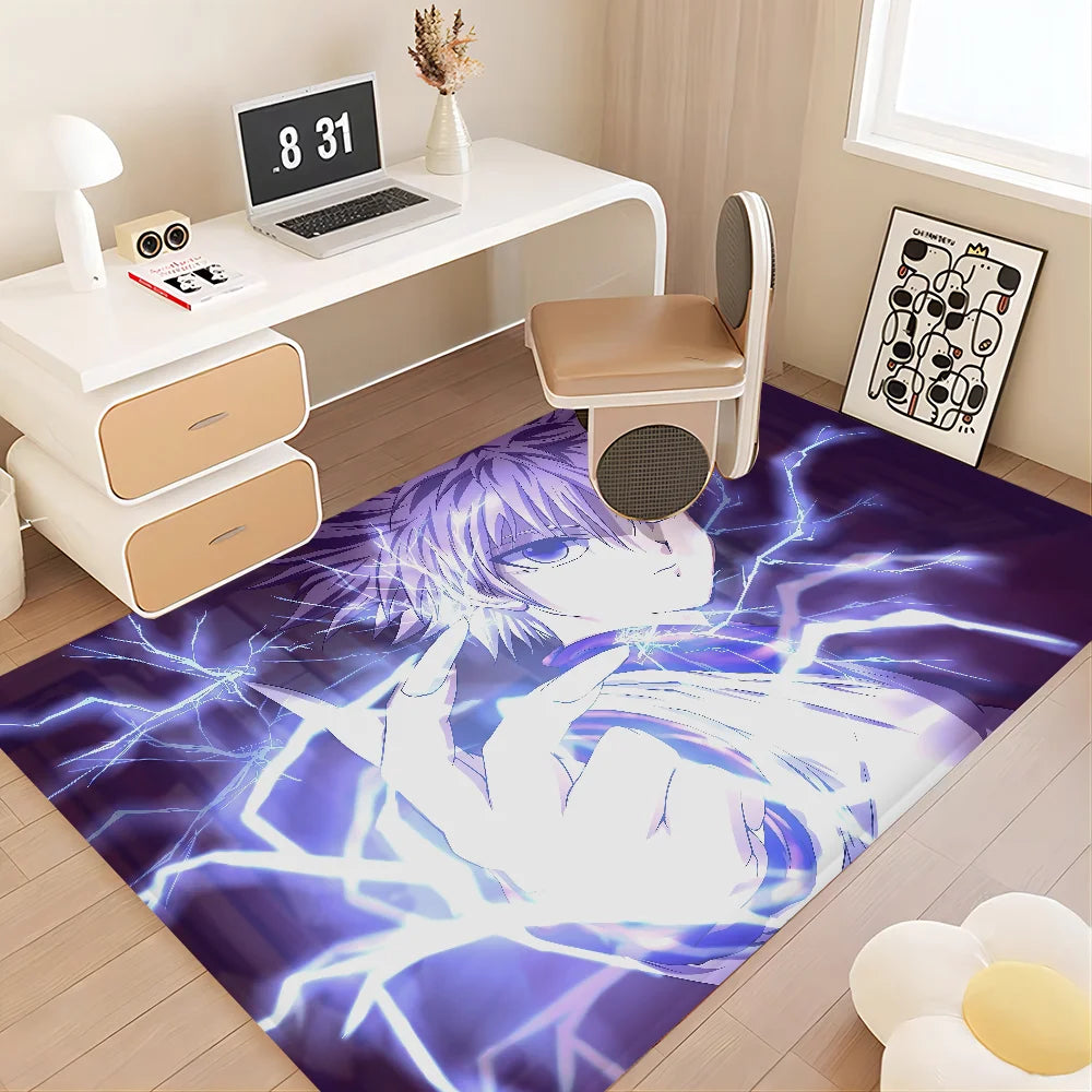 Navak Carpet Hunter X Hunter Anime Hallway Carpet Non-Slip Laundry Room Mat Laundry Decor Balcony Child Living Room Toilet Rug