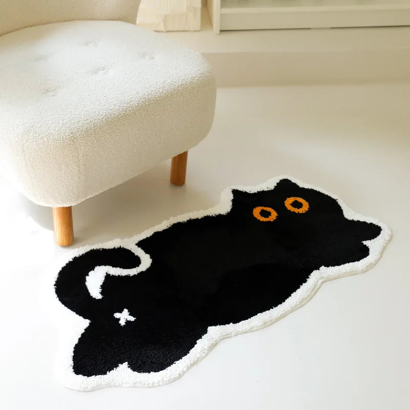 Navak Carpet Exclusive Picks 1pc Cartoon Animal Decorative Carpet Bedroom Carpet Fluffy Bedside Rug Faux Cashmere Floor Mat Soft Anti-slip Bath Mat
