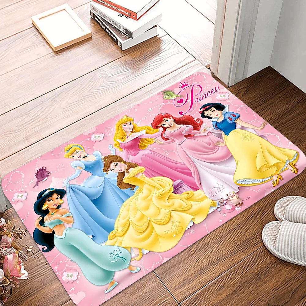 Navak Carpet Daily Picks Cartoon Disney Princess Door Mat Entrance Non-slip Doormat Washable Kitchen Carpet Hallway Rugs Bathroom Bath Door Mats