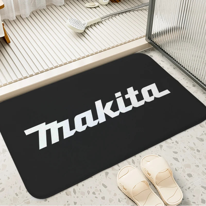 Navak Carpet Bathroom Foot Mat Non-slip T-Makitas Entrance Door Doormat Slip-resistant Balcony Bedroom Rug Kitchen Hallway Corridor Carpet