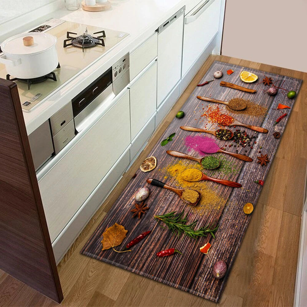 Navak Carpet Modern Kitchen Mat Home Entrance Doormat Hallway Bedroom Living Room Decoration Floor Carpet Balcony Bathroom Anti-Slip Long Rug