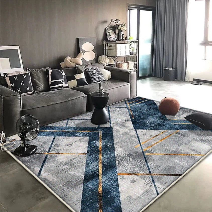 Navak Carpet Nordic Modern Carpet for Living Room Geometric Decoration Home Sofa Soft Large Rugs Non-slip Bedroom Lounge Plush Floor Mat Soft