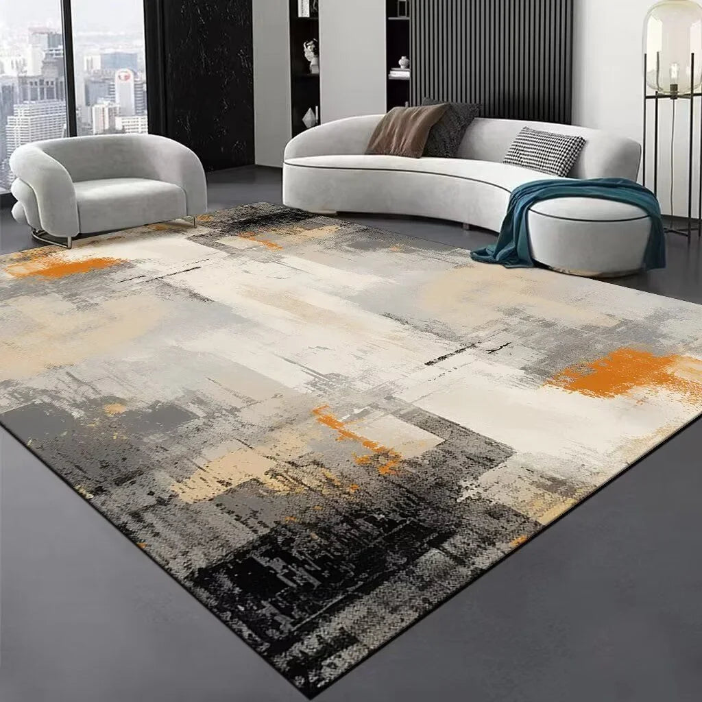 Navak Carpet Luxury Abstract Carpet for Living Room Coffee Tables Home Sofa Area Non-slip Resistant Dirt Rugs  Decor Bedroom Floor Mat