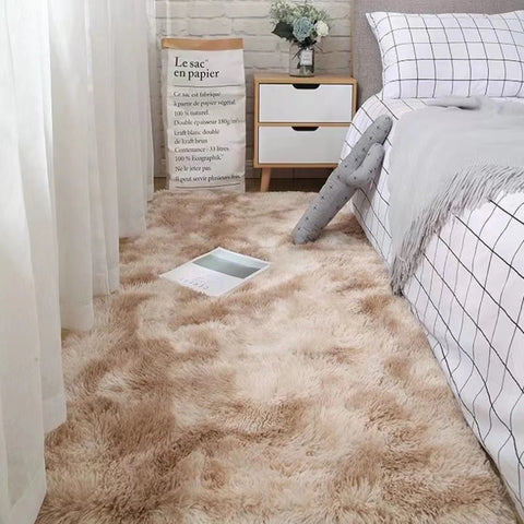 Navak Carpet Soft Area Rugs Bedroom Carpet Fluffy Non-slip Tie-Dyed Fuzzy Shag Plush Soft Shaggy Bedside Rug Living Room Carpet