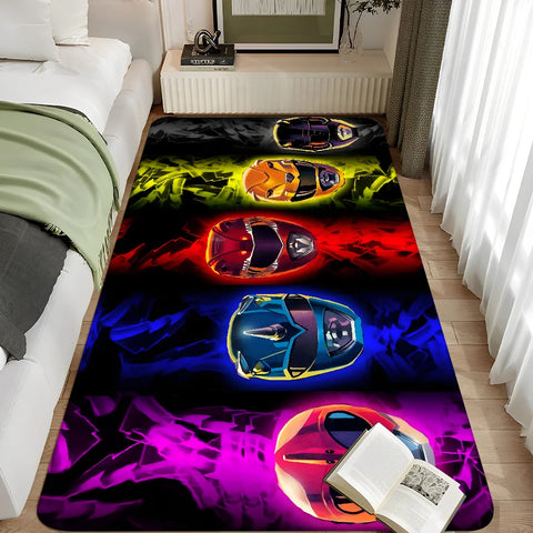 Navak Carpet Mighty Morphin Power Rangers Floor Bathroom Mat Kids Room Bedroom Decoration Balcony Anti-Slip Doormat Living Room Welcome Rug
