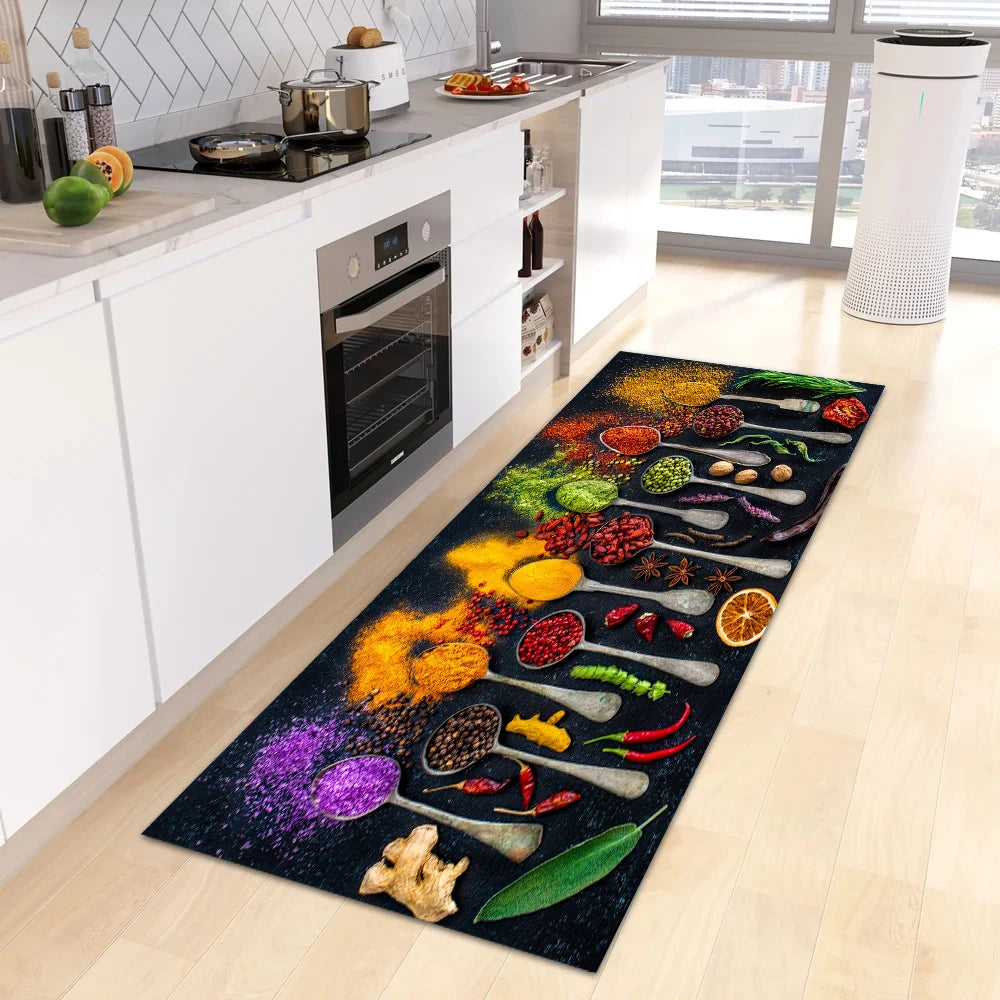 Navak Carpet Modern Kitchen Mat Home Entrance Doormat Hallway Bedroom Living Room Decoration Floor Carpet Balcony Bathroom Anti-Slip Long Rug