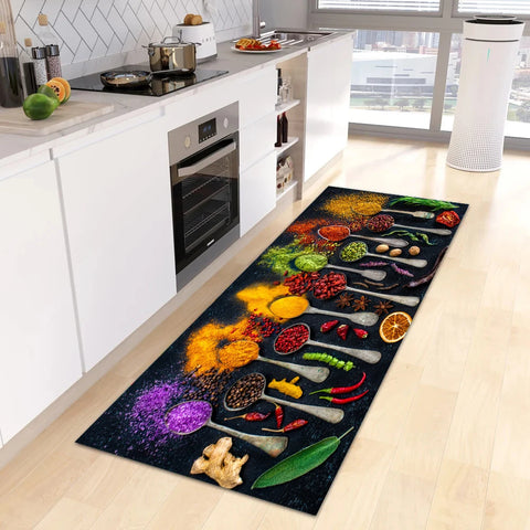 Navak Carpet Modern Kitchen Mat Home Entrance Doormat Hallway Bedroom Living Room Decoration Floor Carpet Balcony Bathroom Anti-Slip Long Rug