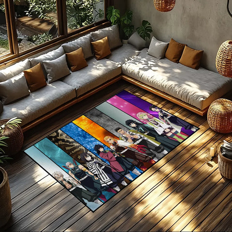 Navak Carpet Anime D-DemonS Cool S-SlayerS small carpet For House Bedroom Decoration Kitchen Bath Super Absorbent Rug Carpet Foot Non-slip