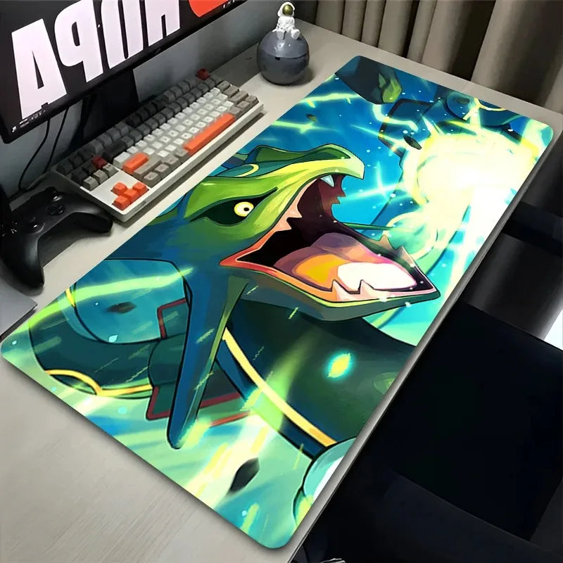 Navak Carpet Green Dragon Clouds Mouse Pad XXL PC Japan Anime R-rayquaza Mousepad Laptop P-pokemons Gamer Keyboard Rug Cool Desk Mat Carpet